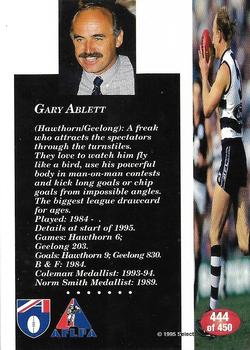 1995 Select AFL #444 Gary Ablett Back